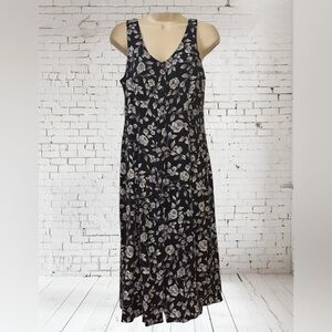 Fashion bug Floral dark blue and White Women's Dress size 14